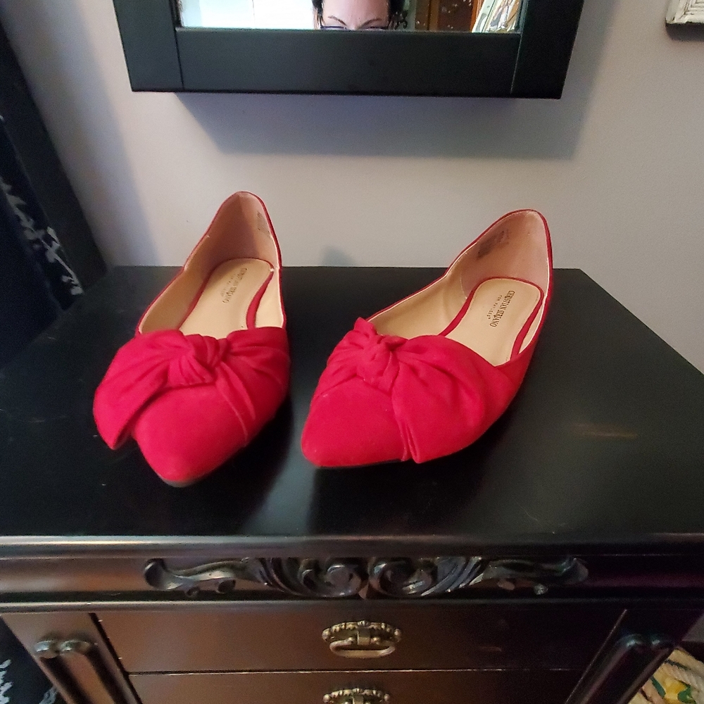 Red Ballet Flats